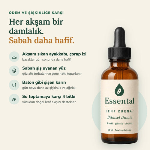 Her akşam bir damlalık: hafif bacaklar, daha az şiş yüz, rahat karın